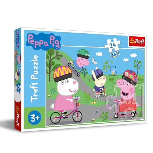 Trefl, Puzzle, Aktiver Peppa Tag, 24 Maxiteile, Peppa Pig, für Kinder ab 3 Jahren von Trefl