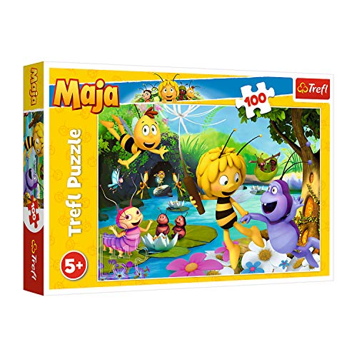 Trefl TR16361 Biene Maja und Freunde, Maya the Bee 100 Teile, für Kinder ab 5 Jahren Puzzle, Farbig von Trefl