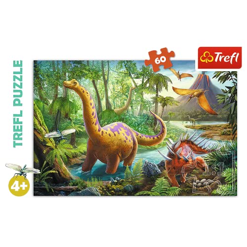 Trefl, Puzzle, Der Weg der Dinosaurier, 60 Teile, für Kinder ab 4 Jahren von Trefl