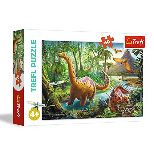 Trefl, Puzzle, Der Weg der Dinosaurier, 60 Teile, für Kinder ab 4 Jahren von Trefl