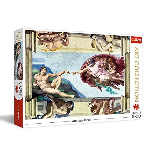 Trefl 10590 Die Erschaffung Adams, Michelangelo 1000 Teile, Premium Quality, für Erwachsene und Kinder ab 12 Jahren Puzzle von Trefl