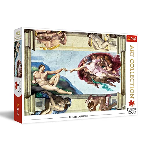 Trefl 10590 Die Erschaffung Adams, Michelangelo 1000 Teile, Premium Quality, für Erwachsene und Kinder ab 12 Jahren Puzzle, One-Size Trefl 10590 Die Erschaffung Adams, Michelangelo 1000 Teile, Premium Quality, für Erwachsene und Kinder ab 12 Jahren Puzzle, One-Size von Trefl