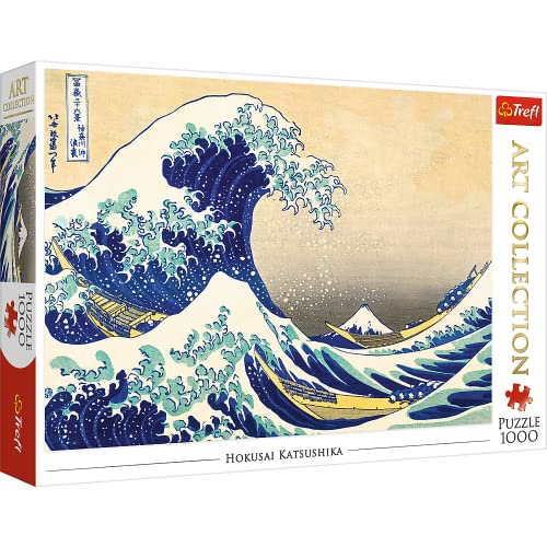 Trefl, WPU-10521-01-002-01 Puzzle, Die große Welle vor Kanagawa, 1000 Teile, Art Collection, ab 12 Jahren, Farbig Trefl, WPU-10521-01-002-01 Puzzle, Die große Welle vor Kanagawa, 1000 Teile, Art Collection, ab 12 Jahren, Farbig von Trefl