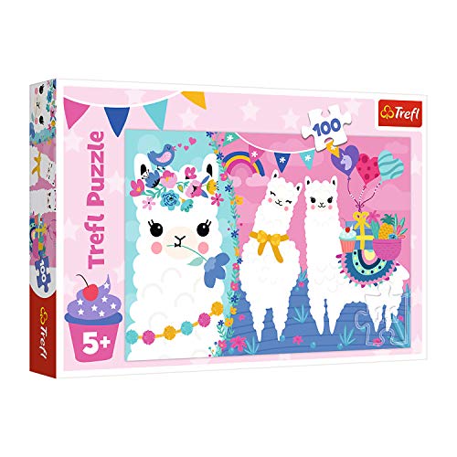 Trefl, Puzzle, Glückliche Lamas, 100 Teile, für Kinder ab 5 Jahren Trefl, Puzzle, Glückliche Lamas, 100 Teile, für Kinder ab 5 Jahren von Trefl