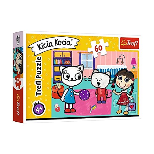 Trefl, Puzzle, Kätzchen mit Freunden, Kätzchen Kicia Kocia, 60 Teile, für Kinder ab 4 Jahren von Trefl