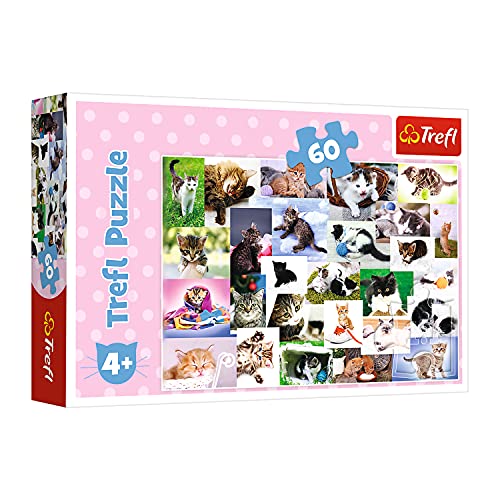 Trefl, Puzzle, Katzenwelt, 60 Teile, für Kinder ab 4 Jahren von Trefl