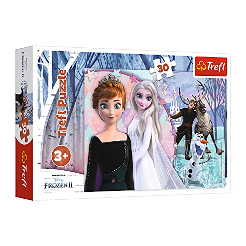 Trefl, Puzzle, Magische Die Eiskönigin, Disney Frozen 2, 30 Teile, für Kinder ab 3 Jahren von Trefl