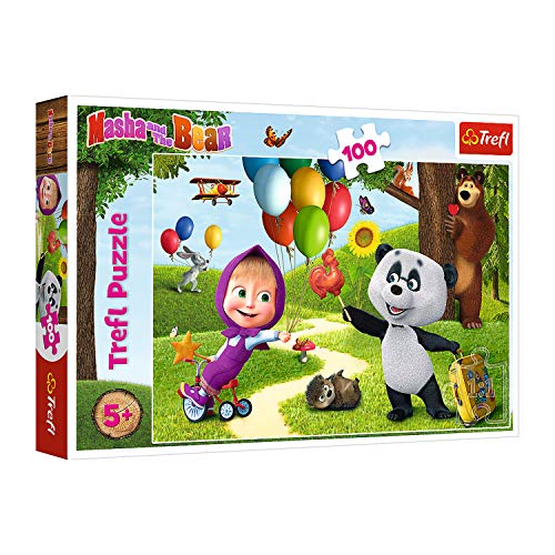 Trefl, Puzzle, Mascha und Freunde, Masha and the Bear, 100 Teile, für Kinder ab 5 Jahren Trefl, Puzzle, Mascha und Freunde, Masha and the Bear, 100 Teile, für Kinder ab 5 Jahren von Trefl