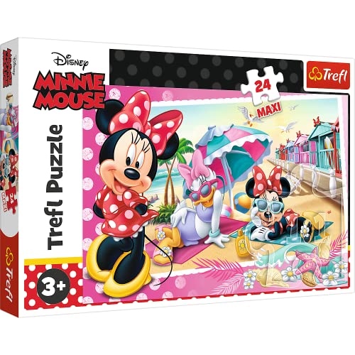 Trefl, Puzzle, Minnie macht Ferien, 24 Maxiteile, Disney, für Kinder ab 3 Jahren von Trefl