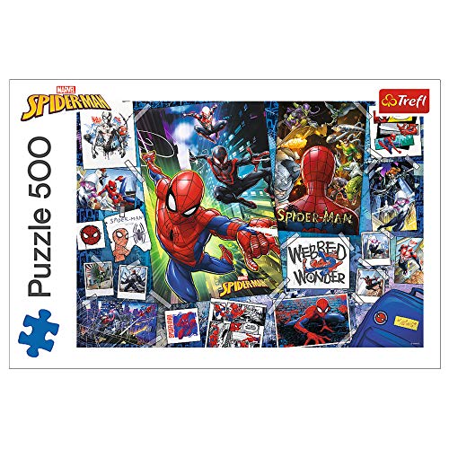 Trefl, Puzzle, Poster mit Superhelden, Marvel Spiderman, 500 Teile, Premium Quality, für Erwachsene und Kinder ab 10 Jahren von Trefl