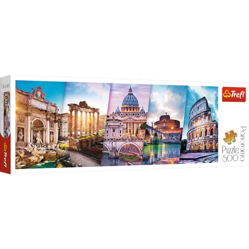 Trefl, Puzzle, Reise nach Italien, 500 Teile, Panorama, Premium Quality, für Erwachsene und Kinder ab 10 Jahren von Trefl
