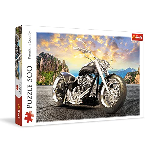 Trefl, Puzzle, Schwarzes Motorrad, 500 Teile, Premium Quality, für Erwachsene und Kinder ab 10 Jahren Trefl, Puzzle, Schwarzes Motorrad, 500 Teile, Premium Quality, für Erwachsene und Kinder ab 10 Jahren von Trefl