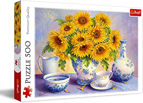 Trefl, Puzzle, Sonnenblumen, 500 Teile, Premium Quality, für Erwachsene und Kinder ab 10 Jahren von Trefl