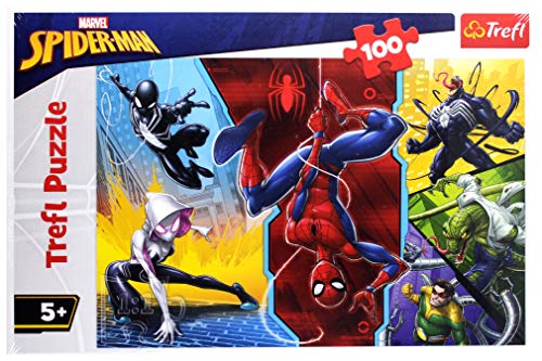 Trefl, Puzzle, Verkehrt herum, Marvel Spiderman, 100 Teile, für Kinder ab 5 Jahren Trefl, Puzzle, Verkehrt herum, Marvel Spiderman, 100 Teile, für Kinder ab 5 Jahren von Trefl