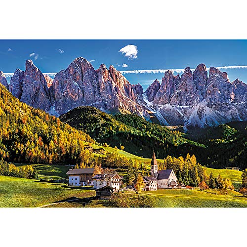 Trefl TR26163 Villnößtal, Dolomiten, Italien 1500 Teile, Premium Quality, für Erwachsene und Kinder ab 12 Jahren Puzzle, Mehrfarbig von Trefl