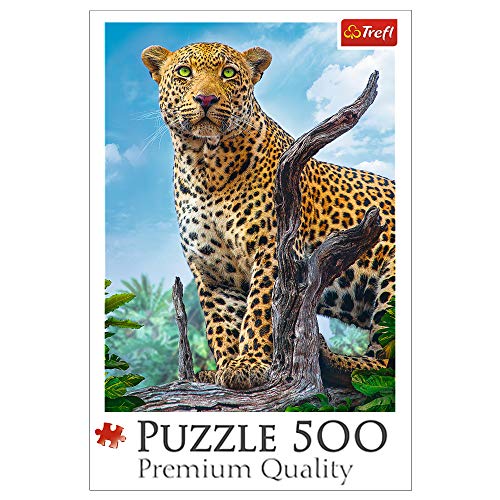 Trefl, Puzzle, Wilder Leopard, 500 Teile, Premium Quality, für Erwachsene und Kinder ab 10 Jahren von Trefl