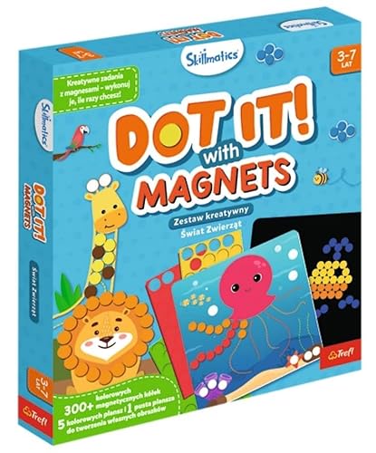 Trefl, Skillmatics - Dot it! with Magnets: Tierwelt - Kreativ-Set, Bunte Magnete, für Kinder ab 3 Jahren Trefl, Skillmatics - Dot it! with Magnets: Tierwelt - Kreativ-Set, Bunte Magnete, für Kinder ab 3 Jahren von Trefl