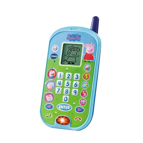 Trefl, VTech - Peppa Pig, Telefon Peppy - Pädagogisches Elektronisches Spielzeug, Spielzeug Telefon mit Numerische Tastatur, Zahlen und Zählen Lernen, Peppa Schwein, Interaktives Spielen, für Kinder Trefl, VTech - Peppa Pig, Telefon Peppy - Pädagogisches Elektronisches Spielzeug, Spielzeug Telefon mit Numerische Tastatur, Zahlen und Zählen Lernen, Peppa Schwein, Interaktives Spielen, für Kinder von Trefl