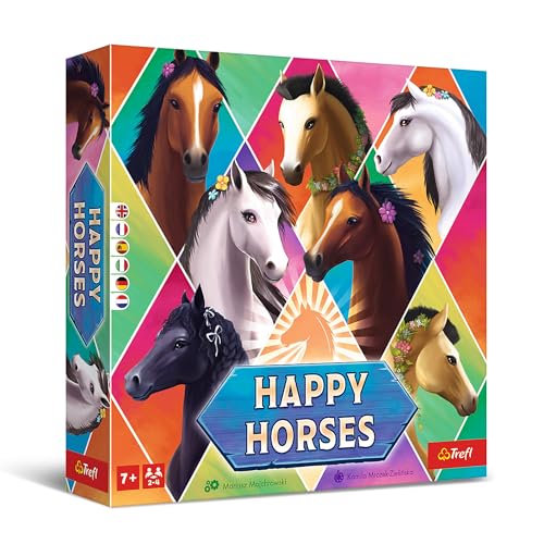 Trefl 02522 Happy Horses-EIN Spiel für die Ganze Familie, Pferde, für Tierliebhaber, für Erwachsene und Kinder ab 7 Jahren, Mehrfabrig Trefl 02522 Happy Horses-EIN Spiel für die Ganze Familie, Pferde, für Tierliebhaber, für Erwachsene und Kinder ab 7 Jahren, Mehrfabrig von Trefl