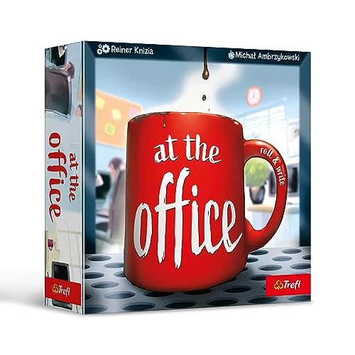 Trefl 02542 Office Spiel für Erwachsene und Kinder ab 8 strategisches Familienspiel, Planen, Teammanagement, Gewinnen Sie den Titel des Chefs des Jahres von Trefl