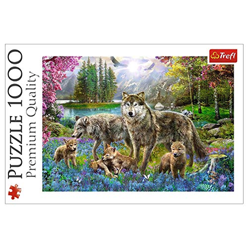 Trefl, Puzzle, Wolfsfamilie, 1000 Teile, Premium Quality, für Erwachsene und Kinder ab 12 Jahren von Trefl