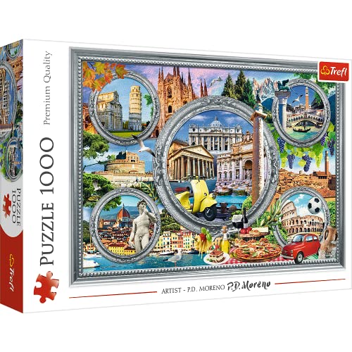 Trefl 10585 Urlaub in Italien 1000 Teile, Premium Quality, für Erwachsene und Kinder ab 12 Jahren Puzzle, Multicolor von Trefl