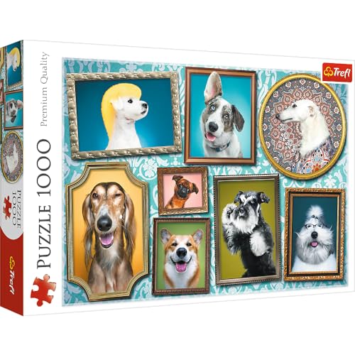 Trefl 10686 Fröhliche Hunde 1000 Teile, Premium Quality, für Erwachsene und Kinder ab 12 Jahren Puzzle von Trefl