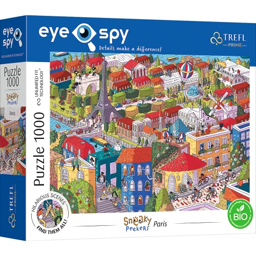 Trefl 10712 Elemente, überraschende Details, dickste Pappe, Bio, EKO, kreative Unterhaltung für Erwachsene und Kinder ab 12 Jahren, Spy Sneaky Peakers Puzzle: Paris, Frankreich, 1000 Elementów Trefl 10712 Elemente, überraschende Details, dickste Pappe, Bio, EKO, kreative Unterhaltung für Erwachsene und Kinder ab 12 Jahren, Spy Sneaky Peakers Puzzle: Paris, Frankreich, 1000 Elementów von Trefl