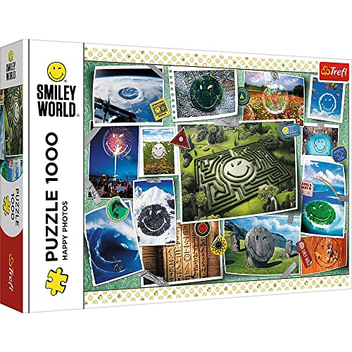 Trefl - Smiley World, Fröhliche Bilder - Puzzle 1000 Elemente - Collage, Lächeln, Fröhliche Bilder, DIY-Puzzle, kreative Unterhaltung, Spaß, Klassische Puzzles für Erwachsene und Kinder ab 12 von Trefl
