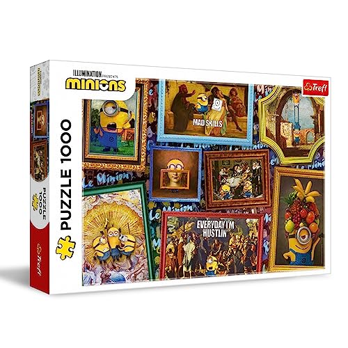 Trefl - Minions, Minions-Galerie - Puzzle 1000 Elemente - Puzzle mit Märchenfiguren, Collage mit lustigen Bildern, Moderne Puzzles für Erwachsene und Kinder ab 12 Jahren Trefl - Minions, Minions-Galerie - Puzzle 1000 Elemente - Puzzle mit Märchenfiguren, Collage mit lustigen Bildern, Moderne Puzzles für Erwachsene und Kinder ab 12 Jahren von Trefl
