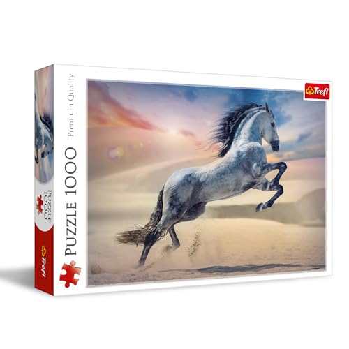 Trefl - Majestätisches Pferd - Puzzle 1000 Elemente - DIY-Spiel mit Tieren, Kreative Unterhaltung, Spaß, Klassisches Puzzle für Erwachsene und Kinder ab 12 Jahren von Trefl