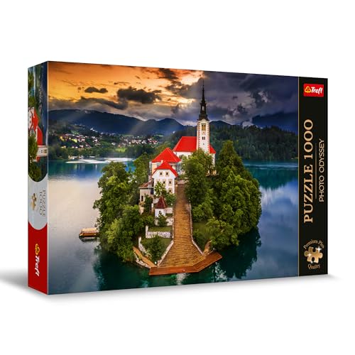 Trefl 10797 Premium Plus Quality-Puzzle Photo Odyssey Bleder See, Slowenien-1000 Elemente, Einzigartige Fotoserie, Ideale Anpassung der Teile, für Erwachsene und Kinder ab 12 Jahren, Mehrfarbig von Trefl