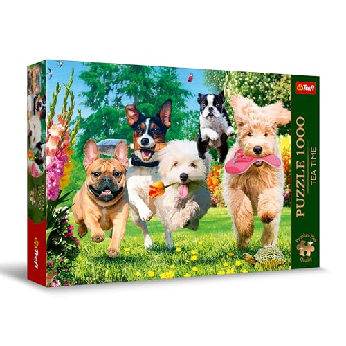 Trefl Premium Plus Quality - Puzzle Tea Time: Ärger im Anmarsch! - 1000 Elemente, Serie Gemalter Nostalgischer Bilder, Ideale Anpassung der Teile, für Erwachsene und Kinder ab 12 Jahren von Trefl