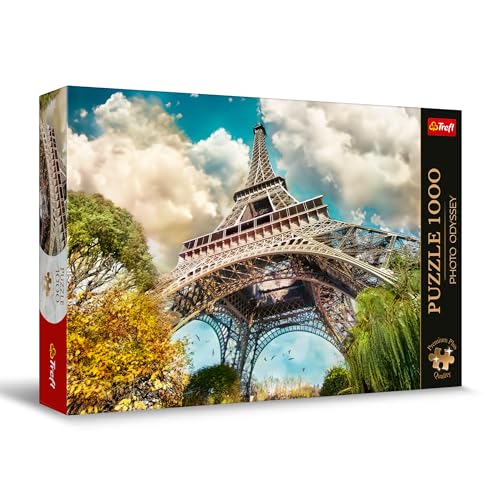 Trefl 10815 Premium Plus-Puzzle Photo Odyssey Eiffelturm in Paris, Frankreich-1000 Elemente, Einzigartige Fotoserie, Ideale Anpassung der Teile, für Erwachsene und Kinder ab 12 Jahren, Mehrfarbig von Trefl