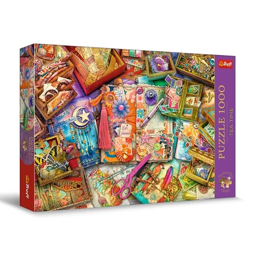 Trefl Premium Plus Quality - Puzzle Tea Time: Schreibtisch des Journalisten - 1000 Elemente, Serie Gemalter Nostalgischer Bilder, Ideale Anpassung der Teile, für Erwachsene und Kinder ab 12 Jahren Trefl Premium Plus Quality - Puzzle Tea Time: Schreibtisch des Journalisten - 1000 Elemente, Serie Gemalter Nostalgischer Bilder, Ideale Anpassung der Teile, für Erwachsene und Kinder ab 12 Jahren von Trefl