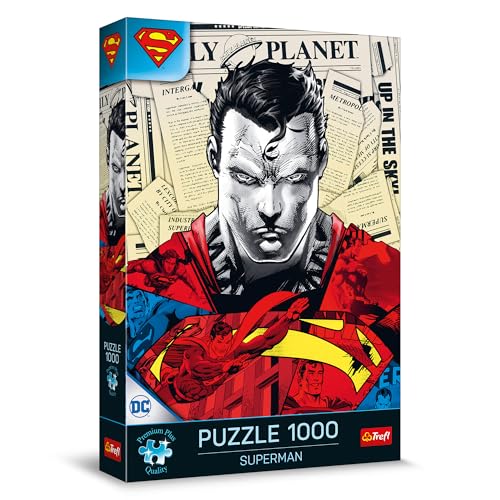 Trefl Premium Plus Quality - Puzzle Superman - 1000 Elemente, Puzzle-Serie mit Lieblingshelden, Ideale Anpassung der Teile, für Erwachsene und Kinder ab 12 Jahren von Trefl