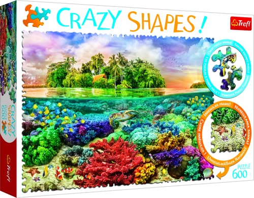 Trefl TR11113 Tropische Insel 600 Teile, Crazy Shapes, Premium Quality, für Erwachsene und Kinder ab 10 Jahren Puzzle, Farbig von Trefl