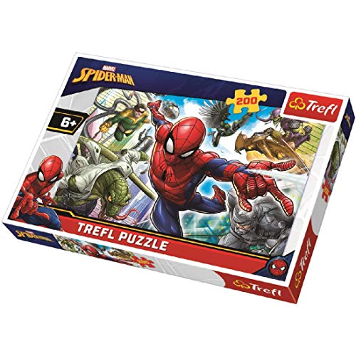 Trefl 13235 Ein geborener Held, Marvel Spiderman Spider-Man 200 Teile, für Kinder ab 6 Jahren Puzzle von Trefl