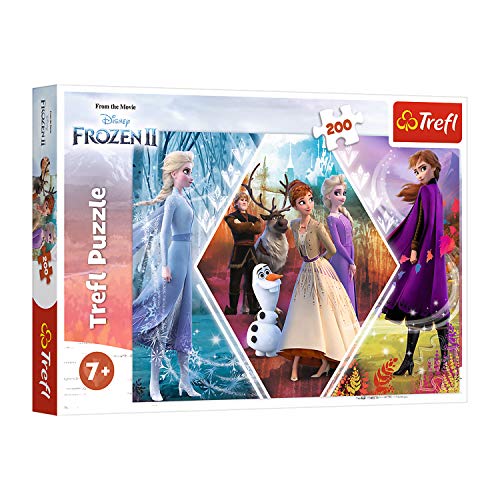 Trefl 13249 Schwestern in Die Eiskönigin, Disney Frozen 2 200 Teile, für Kinder ab 7 Jahren Puzzle von Trefl