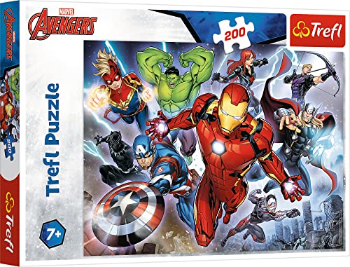 Trefl 13260 Marvel Avengers 200 Teile, für Kinder ab 7 Jahren Puzzle, Mehrfarbig Trefl 13260 Marvel Avengers 200 Teile, für Kinder ab 7 Jahren Puzzle, Mehrfarbig von Trefl
