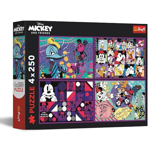 Trefl – Puzzle 4in1: Disney, Mickey Mouse Adventure Series - 4 x 250 Teile - Set mit Vier Puzzles für Teenager Trefl – Puzzle 4in1: Disney, Mickey Mouse Adventure Series - 4 x 250 Teile - Set mit Vier Puzzles für Teenager von Trefl