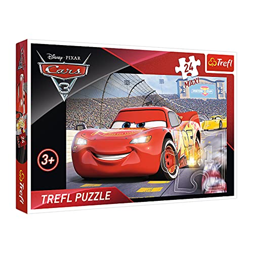 Trefl 14250 Meister, Disney Cars The Movie 24 Maxiteile, für Kinder ab 3 Jahren Puzzle, Farbig von Trefl