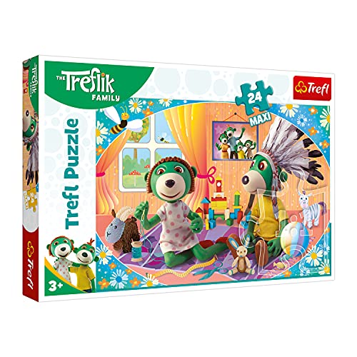 Trefl 14319 Lass Uns zusammen Spielen, Familie Treflik 24 Maxiteile, für Kinder ab 3 Jahren Puzzle, Mehrfarbig Trefl 14319 Lass Uns zusammen Spielen, Familie Treflik 24 Maxiteile, für Kinder ab 3 Jahren Puzzle, Mehrfarbig von Trefl
