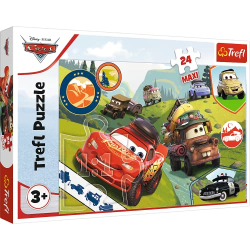 Tréfl - Cars, Voitures Heureuses - Puzzle 24 Maxi - 24 grandes pièces, puzzles colorés avec des personnages Disneyvoitures 3, Divertissement créatif, Amusant pour les enfants à partir de 3 ans Tréfl - Cars, Voitures Heureuses - Puzzle 24 Maxi - 24 grandes pièces, puzzles colorés avec des personnages Disneyvoitures 3, Divertissement créatif, Amusant pour les enfants à partir de 3 ans von Trefl