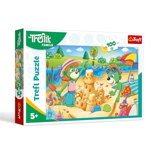 Trefl 16470 Trefliki Familie The Family, Der Tag der Trefliks 100 Elemente – Buntes Puzzle mit den Helden der Fernsehserie, Kreative Unterhaltung, Spiel für Kinder ab 5 Jahren, Mehrfarbig von Trefl