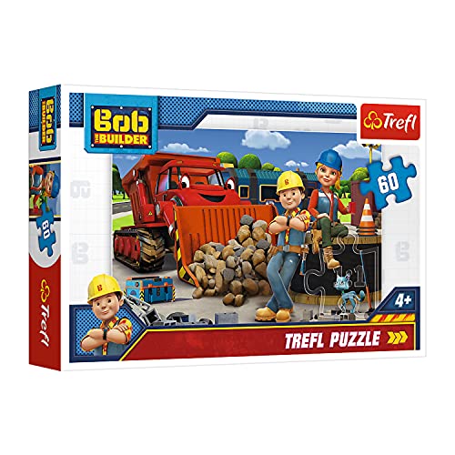 Trefl, Puzzle, Bob und Wendy, Bob the Builder, 60 Teile, für Kinder ab 4 Jahren von Trefl