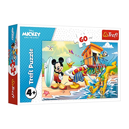 Trefl 17359 Interessanter Tag für Micky und Freunde, Disney Mickey Mouse and Friends 60 Teile, für Kinder ab 4 Jahren Puzzle von Trefl