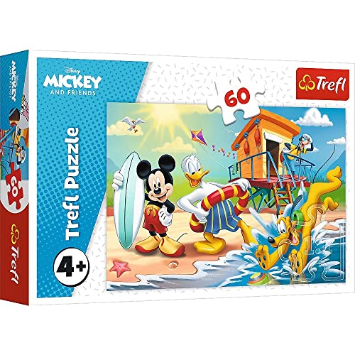 Trefl 17359 Interessanter Tag für Micky und Freunde, Disney Mickey Mouse and Friends 60 Teile, für Kinder ab 4 Jahren Puzzle von Trefl