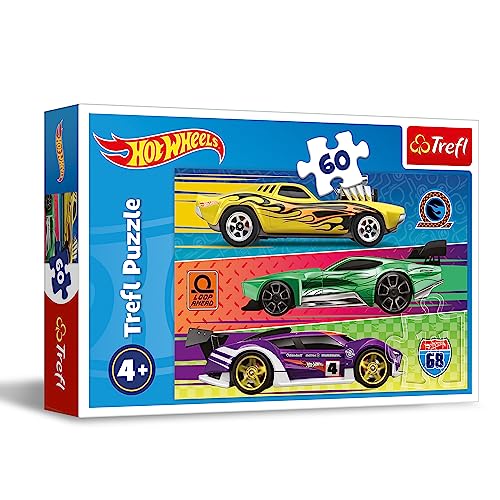 Trefl 17389 Hot Wheels Kinderpuzzle, Mehrfarbig von Trefl