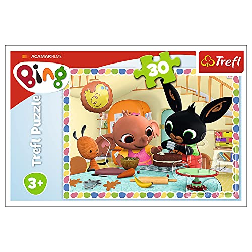 Trefl 916 18263 Gemeinsames Backen, Hase Bing EA 30 Teile, für Kinder ab 3 Jahren 30pcs, Multi-Coloured von Trefl